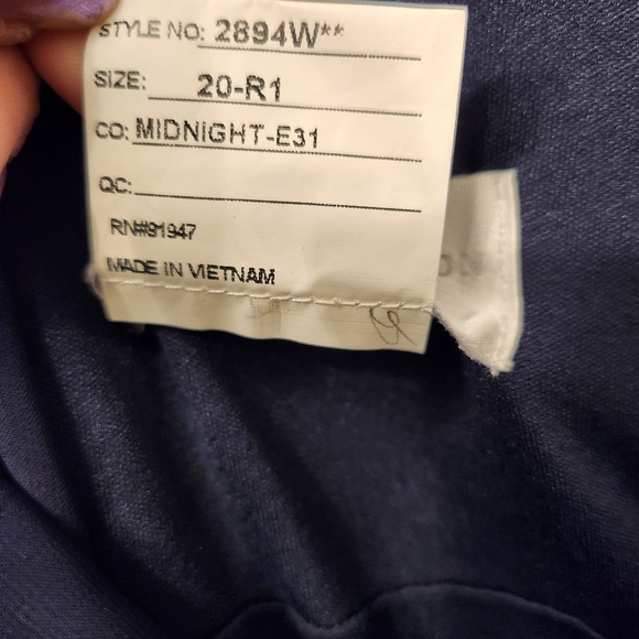 Dessy Collection Draped Chiffon Maxi Dress, Women's Size 20 midnight navy - Picture 7 of 11